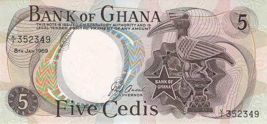 5 Cedis 1969  p11b